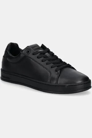 Calvin Klein Sneakersy skórzane LOW TOP LACE UP WOVEN kolor HM0HM01767