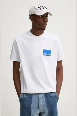 Karl Lagerfeld T-shirt bawełniany męski kolor z nadrukiem A1M17001