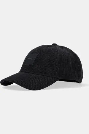 Calvin Klein Czapka z daszkiem sztruksowa kolor z aplikacją K50K512612