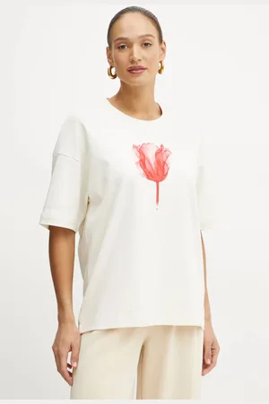 HUGO BOSS T-shirt bawełniany damski kolor 50532093