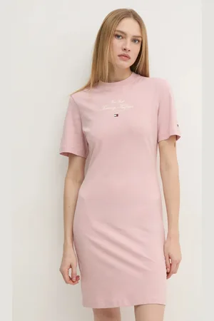 Tommy Hilfiger Sukienka bawełniana kolor mini prosta WW0WW43830