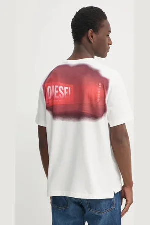 Diesel T-shirt bawełniany męski kolor z nadrukiem A16514.0AKAK