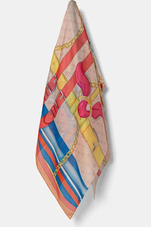 Guess Chusta jedwabna FOULARD kolor wzorzysta AW5270 SIL12