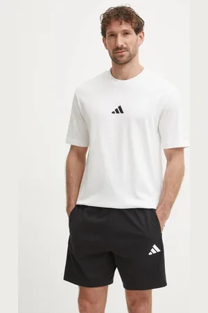 adidas T-shirt bawełniany Essential męski kolor gładki JF1092