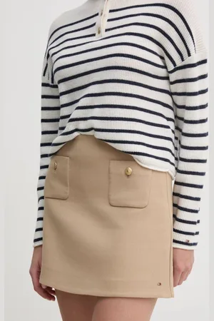 Tommy Hilfiger Spódnica kolor mini rozkloszowana WW0WW44994
