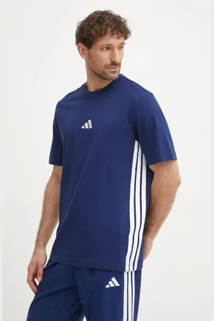 adidas T-shirt bawełniany Essentials męski kolor wzorzysty JE6399