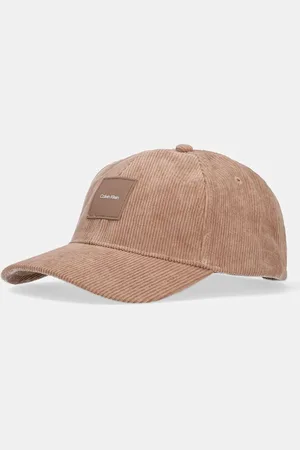 Calvin Klein Czapka z daszkiem sztruksowa kolor z aplikacją K50K512612