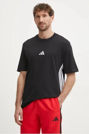 adidas T-shirt bawełniany Essentials męski kolor wzorzysty JD1906