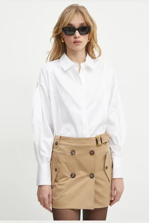 Guess Koszula AMA damska kolor regular z kołnierzykiem klasycznym W5RH58 WAF10