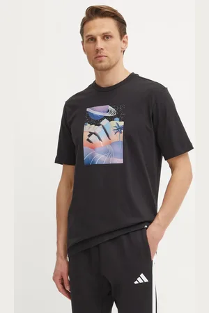 adidas T-shirt bawełniany M ALL DAY I TEE męski kolor z nadrukiem JI9417