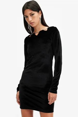 AllSaints Sukienka REGINA kolor mini dopasowana W172DB