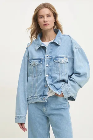 Calvin Klein Kurtka jeansowa damska kolor przejściowa J20J224548