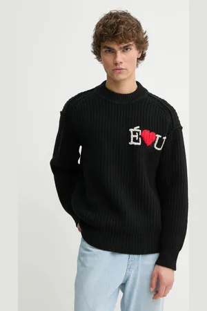 Etudes Sweter wełniany męski kolor ciepły H24MMKNI605