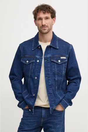 Calvin Klein Kurtka jeansowa męska kolor przejściowa J30J326553