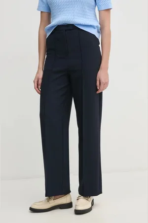 Tommy Hilfiger Spodnie damskie kolor proste medium waist WW0WW43875
