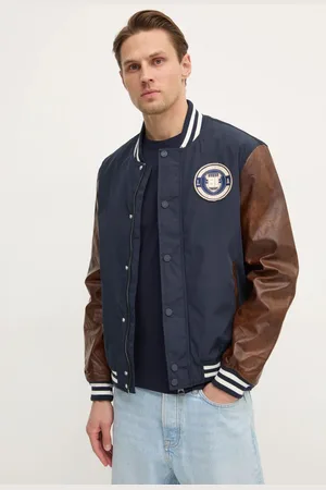 Guess Kurtka bomber VARSITY męski kolor przejściowa oversize M5RL19 WGU82