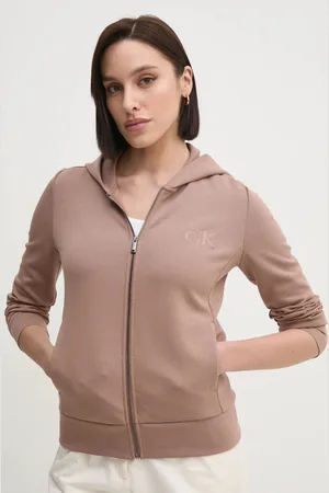 Calvin Klein Bluza damska kolor z kapturem z aplikacją K20K207955