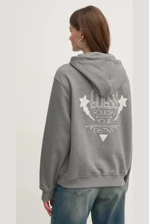 Guess Bluza damska kolor z kapturem z aplikacją W5RQ00 KBY51