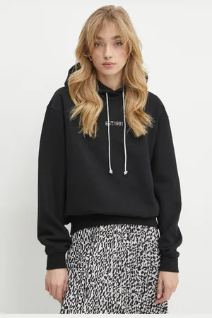 Guess Bluza damska kolor z kapturem z aplikacją W5RQ00 KBY51