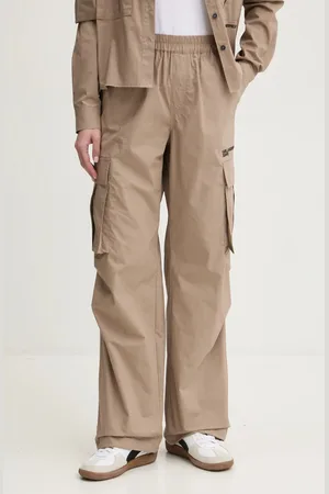 Karl Lagerfeld Spodnie damskie kolor proste high waist A1W10062