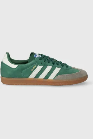 adidas Sneakersy zamszowe Samba OG kolor zielony ID2054
