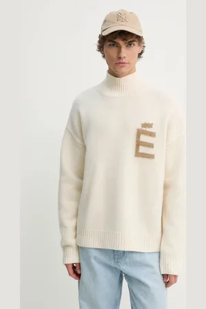 Etudes Sweter wełniany męski kolor ciepły z golferm H24MMKNI610