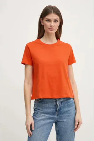 Sisley T-shirt bawełniany damski kolor
