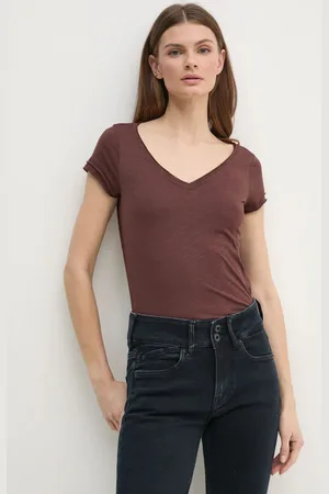 Sisley T-shirt damski kolor