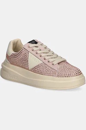 Guess Sneakersy skórzane ELBINA kolor FLPELB SUE12