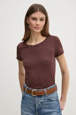 Sisley T-shirt damski kolor