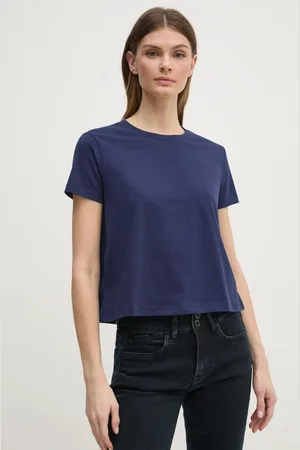 Sisley T-shirt bawełniany damski kolor