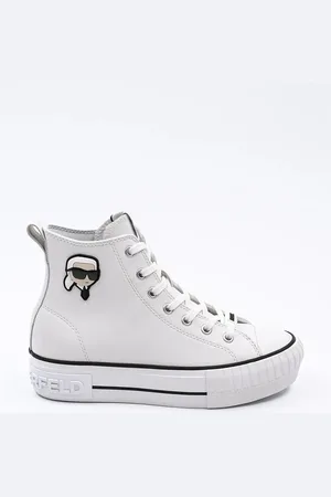 Karl Lagerfeld Trampki skórzane KAMPUS MAX NFT damskie kolor KL60445T