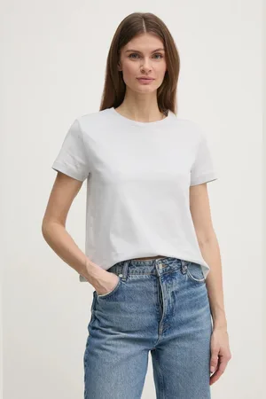 Sisley T-shirt bawełniany damski kolor