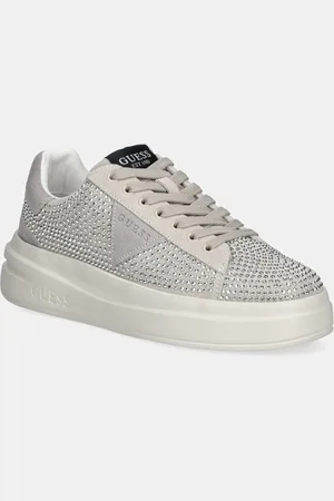 Guess Sneakersy skórzane ELBINA kolor FLPELB SUE12