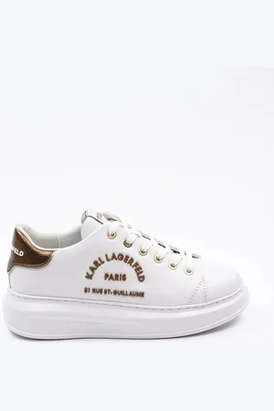 Karl Lagerfeld Sneakersy skórzane KAPRI kolor KL62539M
