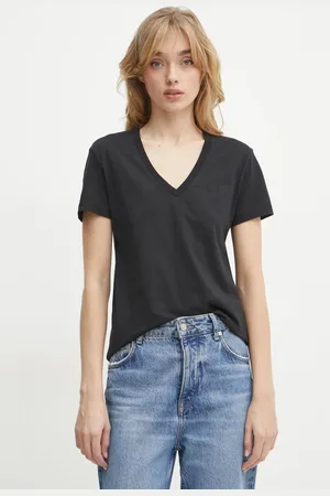 Armani Exchange T-shirt bawełniany damski kolor 6DYT37 YJDGZ