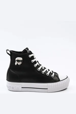 Karl Lagerfeld Trampki skórzane KAMPUS MAX NFT damskie kolor KL60445T