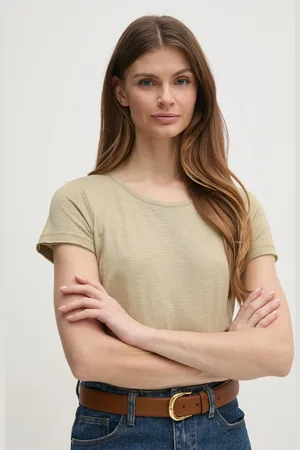 Sisley T-shirt damski kolor