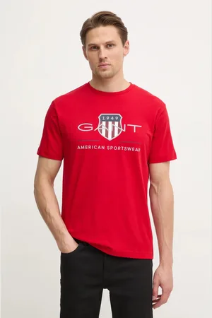 GANT T-shirt bawełniany kolor z nadrukiem