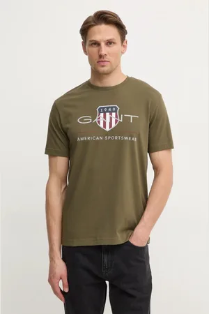 GANT T-shirt bawełniany kolor z nadrukiem