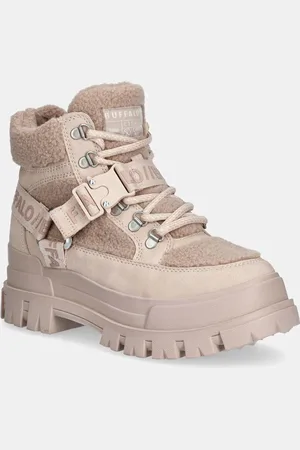 Buffalo Botki Aspha Com Mid Warm damskie kolor na platformie ocieplone 1622564-ROS
