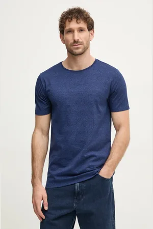 Lindbergh T-shirt męski kolor melanżowy 30-48044