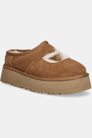 UGG Kapcie zamszowe Bea Mary Jane kolor 1167612-CHE