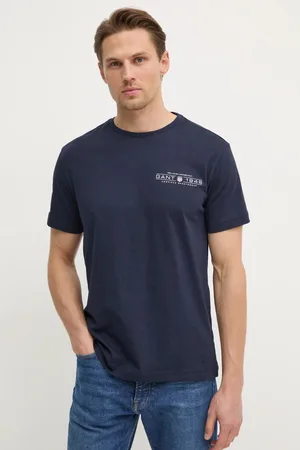 GANT T-shirt bawełniany męski kolor z nadrukiem 2044017