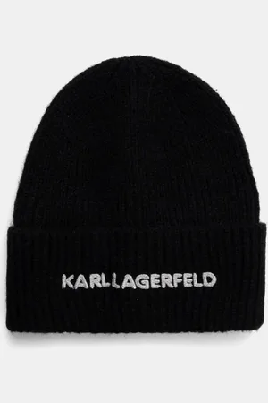Karl Lagerfeld Czapka z domieszką wełny kolor A1W33156