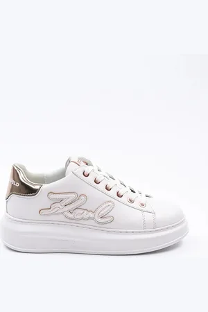 Karl Lagerfeld Sneakersy skórzane KAPRI kolor KL62511A