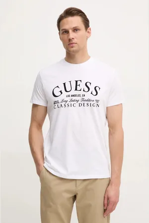 Guess T-shirt bawełniany męski kolor z aplikacją M5RI43 K9RM1