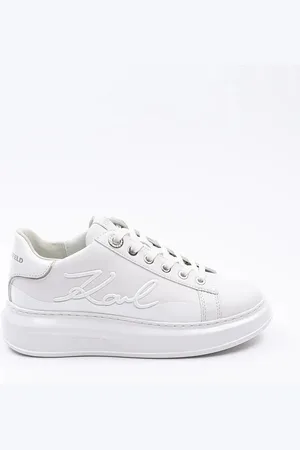 Karl Lagerfeld Sneakersy skórzane KAPRI kolor KL62548F