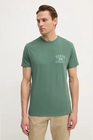 Guess T-shirt bawełniany męski kolor z nadrukiem M5RI86 K9RM1