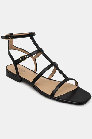 Ralph Lauren Sandały skórzane Everley Gldr damskie kolor 802959977001